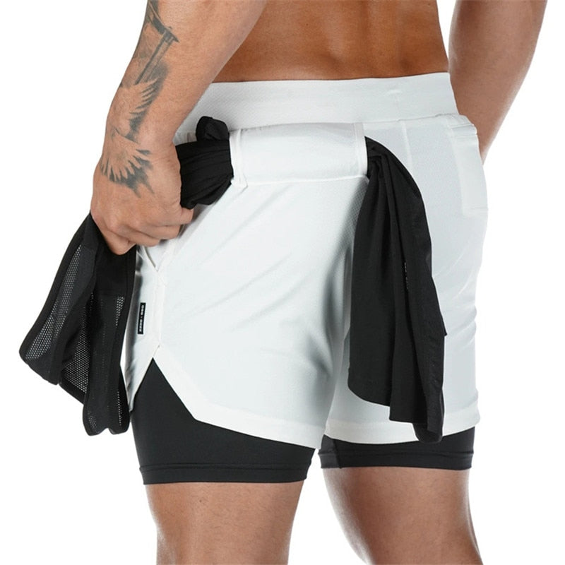 Men Camo Running Shorts